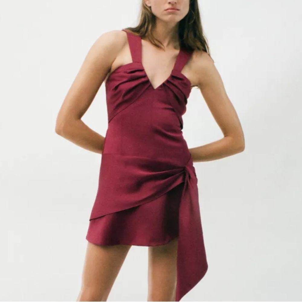 BNWT ZARA BURGUNDY DRESS